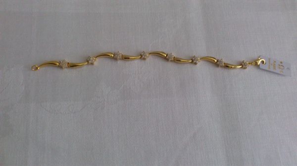 Pulseira folheada a ouro